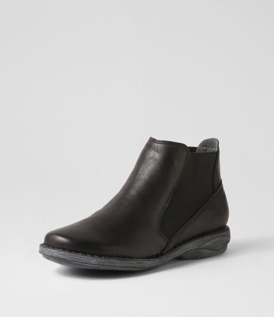 Shoes DJANGO & JULIETTE | Rosiel Black Leather Chelsea Boots