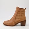 Shoes DJANGO & JULIETTE | Welstone Camel Weave Leather Chelsea Boots