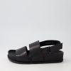 Shoes MOLLINI | Crayor Black Leather Sandals