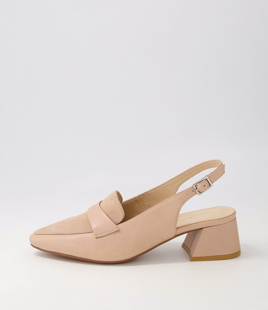 Shoes DIANA FERRARI | Whoppi Dark Nude Leather Suede Heels