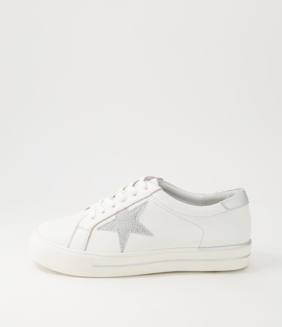 Shoes ZIERA | Alysia W White Silver Speckle Multi Sneakers