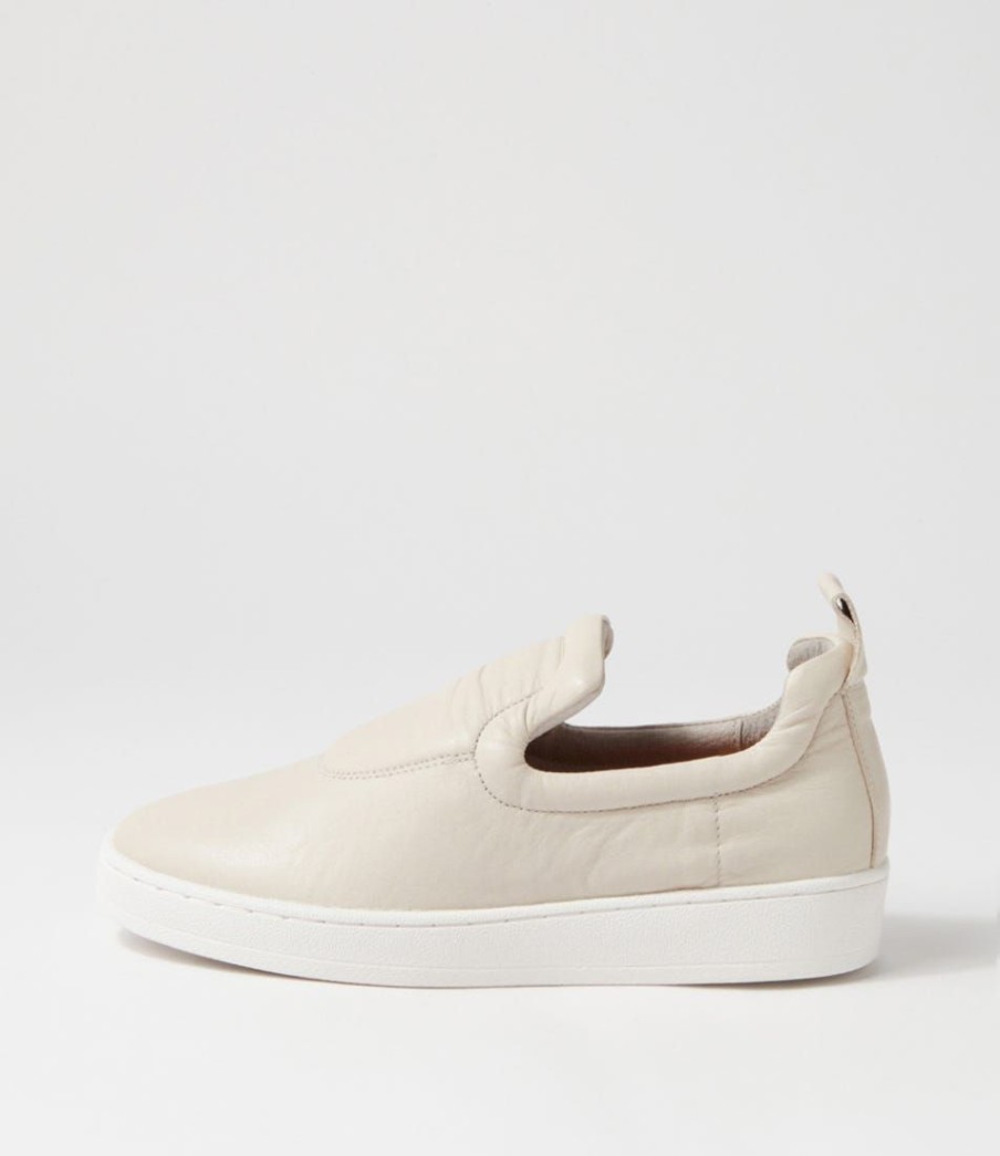 Shoes ALFIE & EVIE | Adrift Stone Leather Sneakers