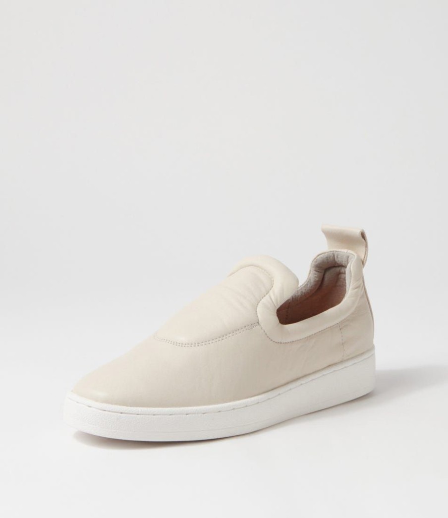 Shoes ALFIE & EVIE | Adrift Stone Leather Sneakers