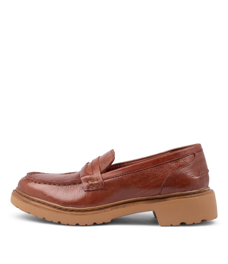 Shoes DJANGO & JULIETTE | Benicio Cognac Leather Loafers