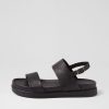 Shoes DIANA FERRARI | Morices Black Leather Sandals