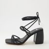 Shoes MOLLINI | Treenor Black Leather Sandals