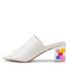 Shoes DJANGO & JULIETTE | Shae White Leather Sandals