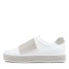 Shoes TOP END | Patisse White Silver Leather Jewels Sneakers