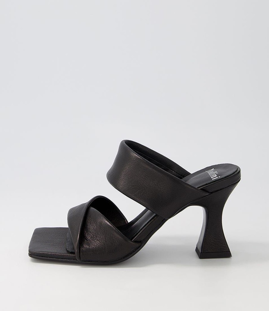 Shoes MOLLINI | Missy Black Leather Mules