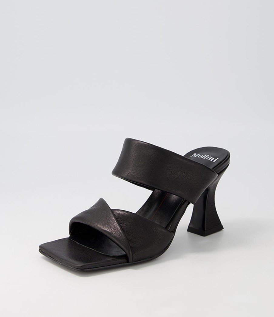 Shoes MOLLINI | Missy Black Leather Mules