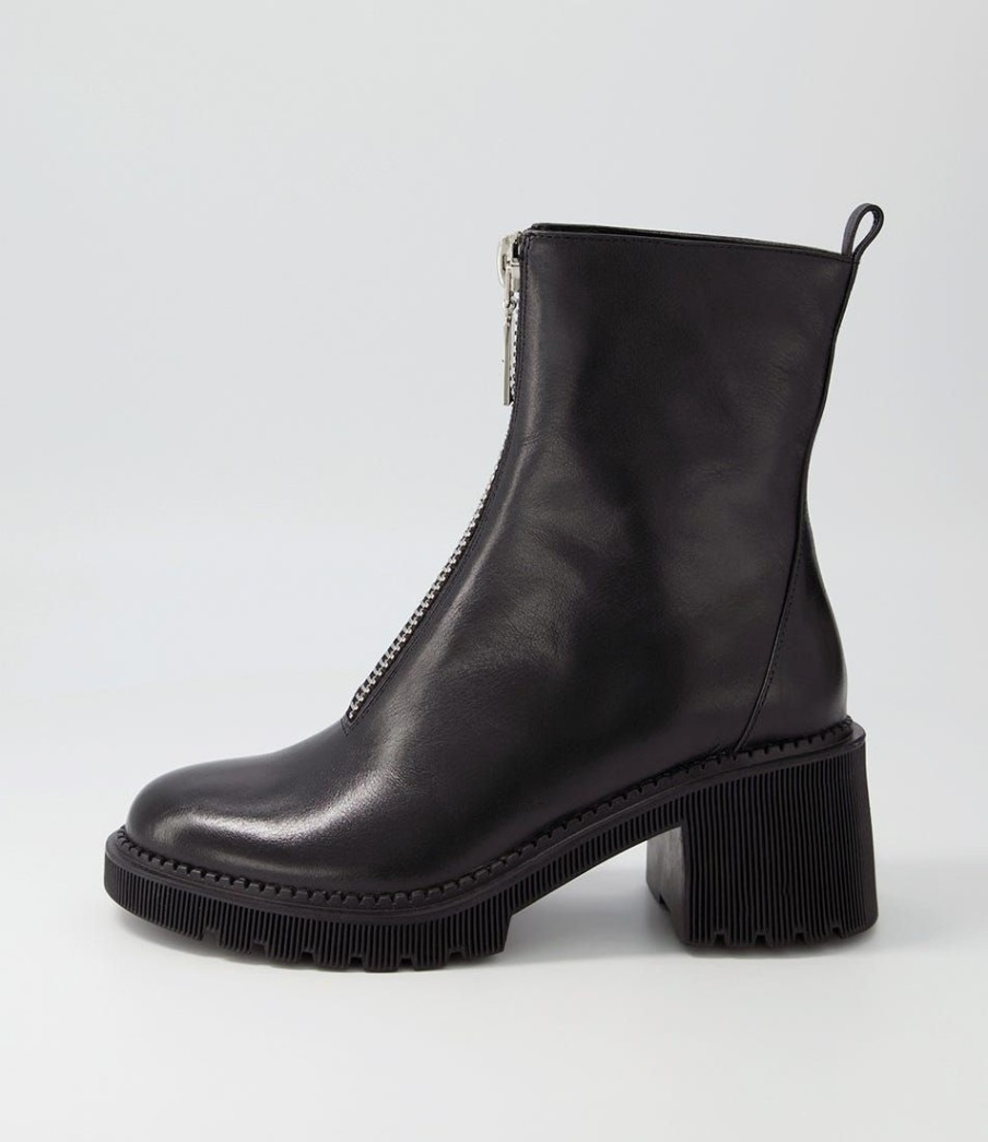 Shoes DJANGO & JULIETTE | Zosia Black Leather Ankle Boots