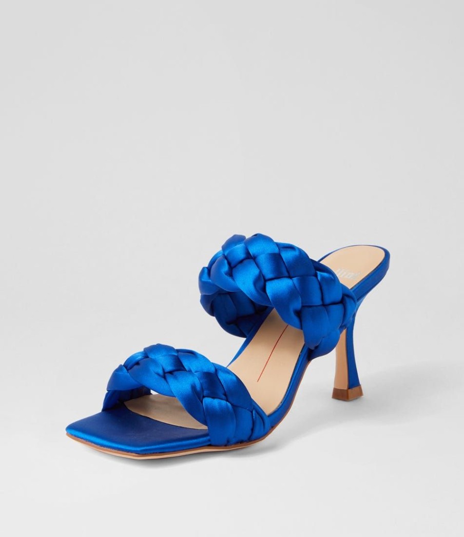 Shoes MOLLINI | Wola Cobalt Satin Mules