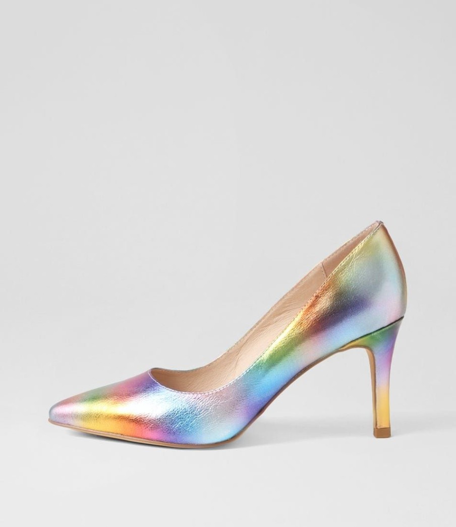 Shoes TOP END | Barrios Rainbow Ombre Leather Pump Heels