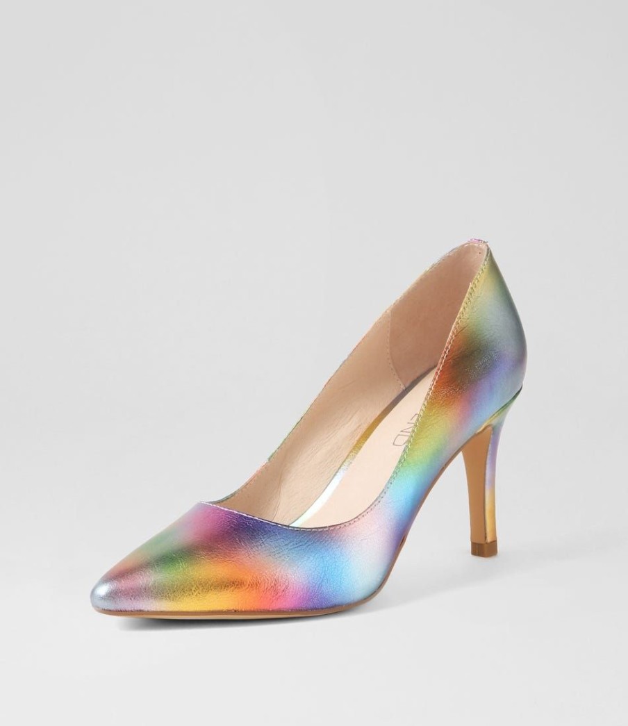 Shoes TOP END | Barrios Rainbow Ombre Leather Pump Heels