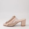 Shoes DJANGO & JULIETTE | Edan Nude Pale Rose Gold Leather Mules