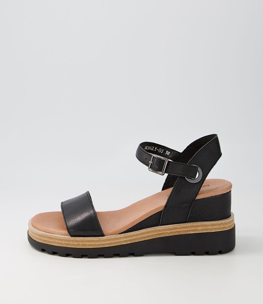 Shoes DJANGO & JULIETTE | Boogly Black Leather Sandals