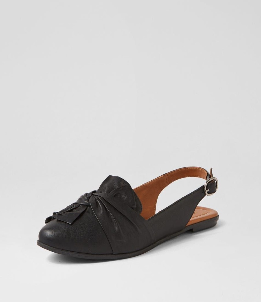 Shoes DIANA FERRARI | Liby Black Leather Flat Shoes