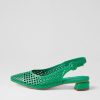 Shoes DJANGO & JULIETTE | Fabbi Bright Emerald Leather Flat Shoes