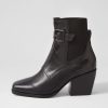 Shoes TOP END | Relsea Black Leather Elastic Chelsea Boots