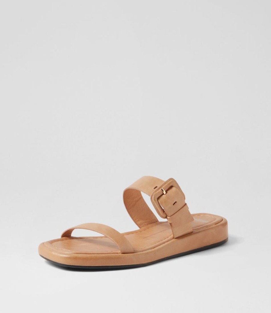 Shoes MOLLINI | Rower Tan Leather Slides