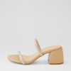 Shoes MOLLINI | Bonnii Silver Nude Jewels Leather Mules