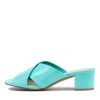 Shoes DJANGO & JULIETTE | Dagny Aqua Patent Leather Mules