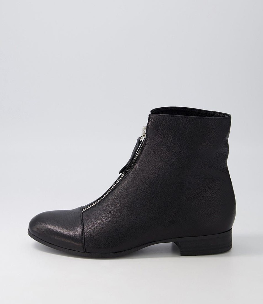 Shoes DJANGO & JULIETTE | Funda Black Leather Ankle Boots