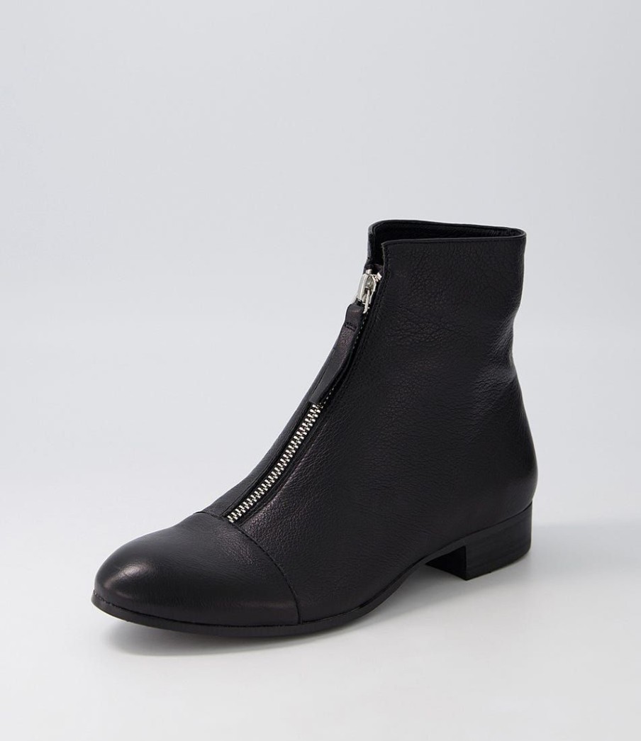 Shoes DJANGO & JULIETTE | Funda Black Leather Ankle Boots