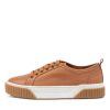 Shoes MOLLINI | Jinga Dark Tan Leather Sneakers