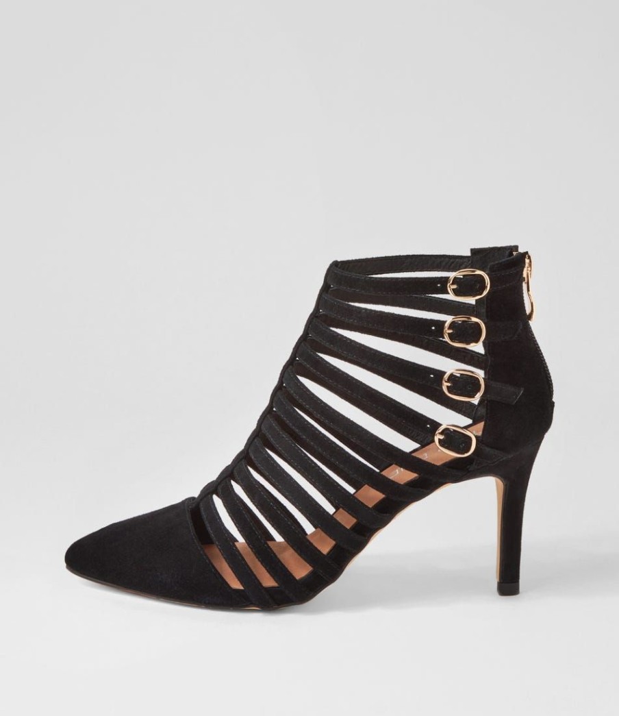 Shoes TOP END | Brewer Black Suede Heels