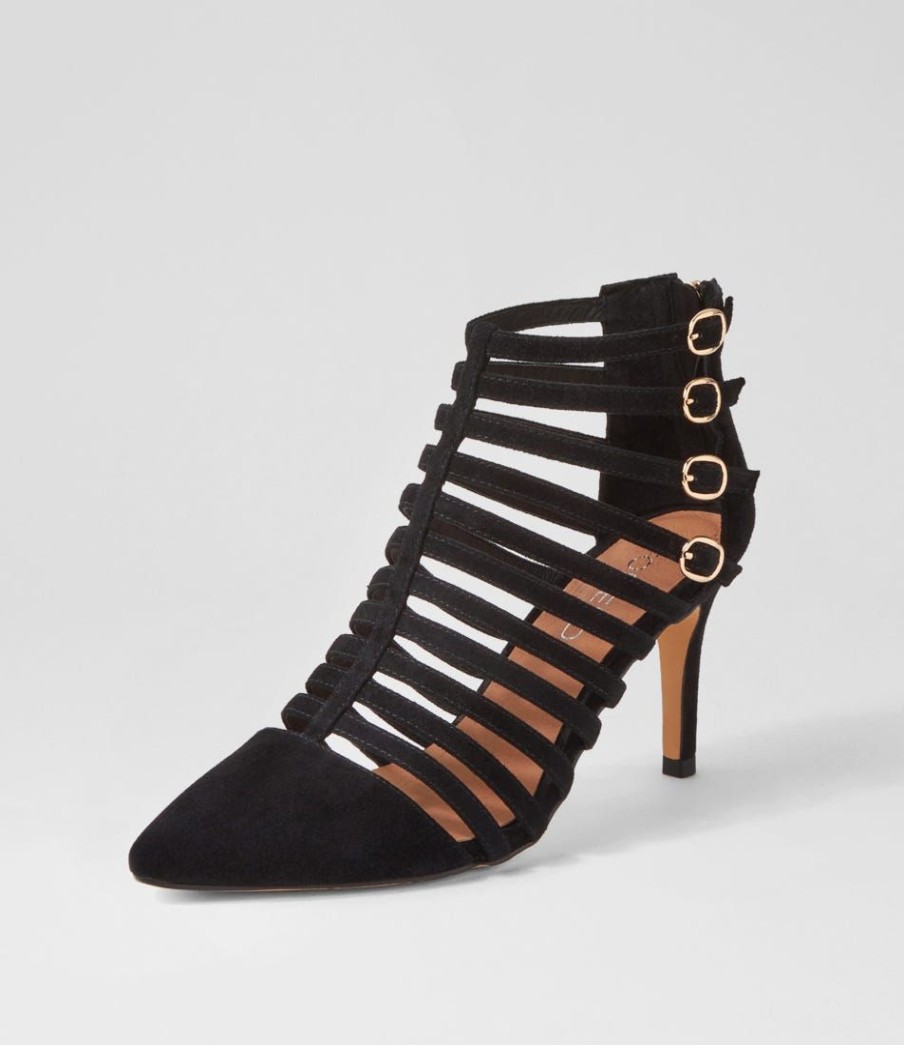 Shoes TOP END | Brewer Black Suede Heels