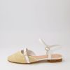 Shoes MOLLINI | Greyhem Natural White Woven Leather Flat Shoes