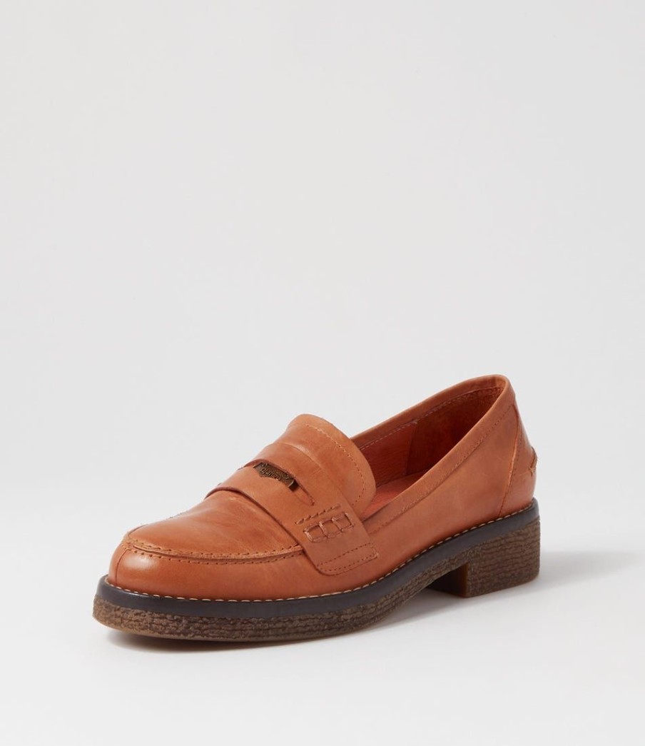 Shoes DJANGO & JULIETTE | Gulfa Tan Leather Loafers