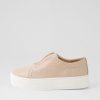 Shoes DJANGO & JULIETTE | Synty Nude White Leather Sneakers