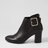 Shoes TOP END | Umost Black Leather Ankle Boots