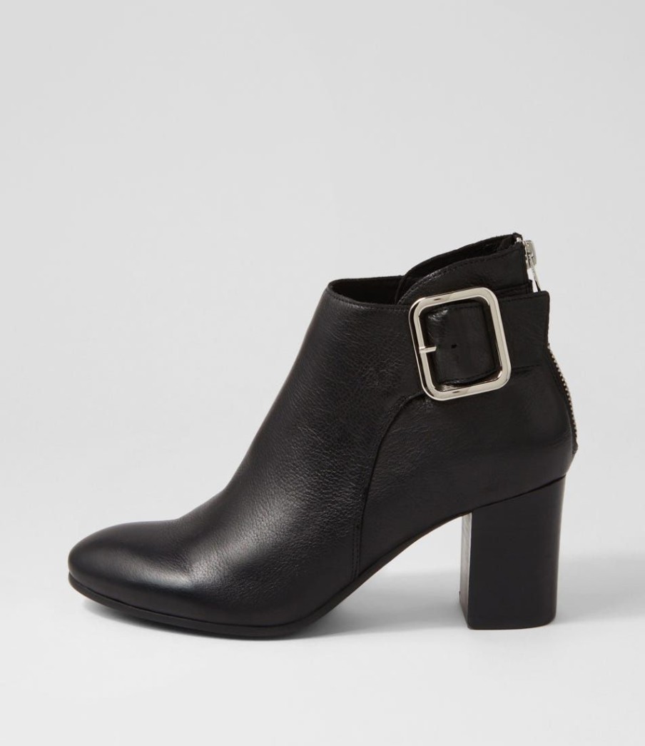 Shoes TOP END | Umost Black Leather Ankle Boots