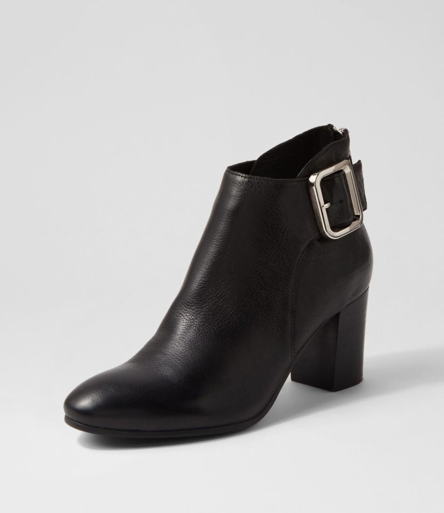 Shoes TOP END | Umost Black Leather Ankle Boots