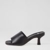 Shoes MOLLINI | Minimal Black Leather Mules