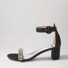 Shoes MOLLINI | Glam Black Glitter Sandals