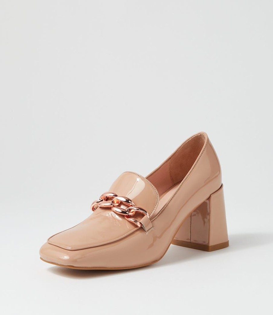 Shoes MOLLINI | Tulsa Nude Patent Leather Heels