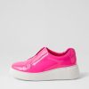 Shoes DJANGO & JULIETTE | Yiara Hot Pink White Patent Leather Sneakers