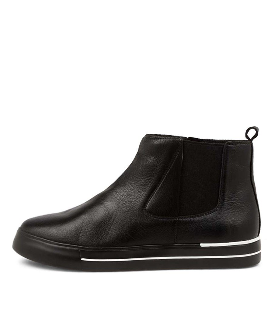 Shoes ZIERA | Arianah W Black Leather Ankle Boots Bs