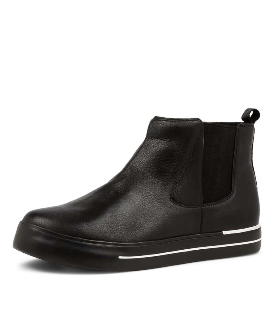 Shoes ZIERA | Arianah W Black Leather Ankle Boots Bs