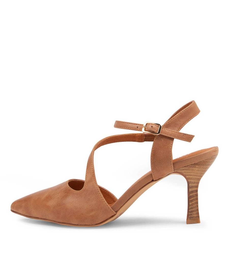 Shoes TOP END | Lukka Tan Leather Heels