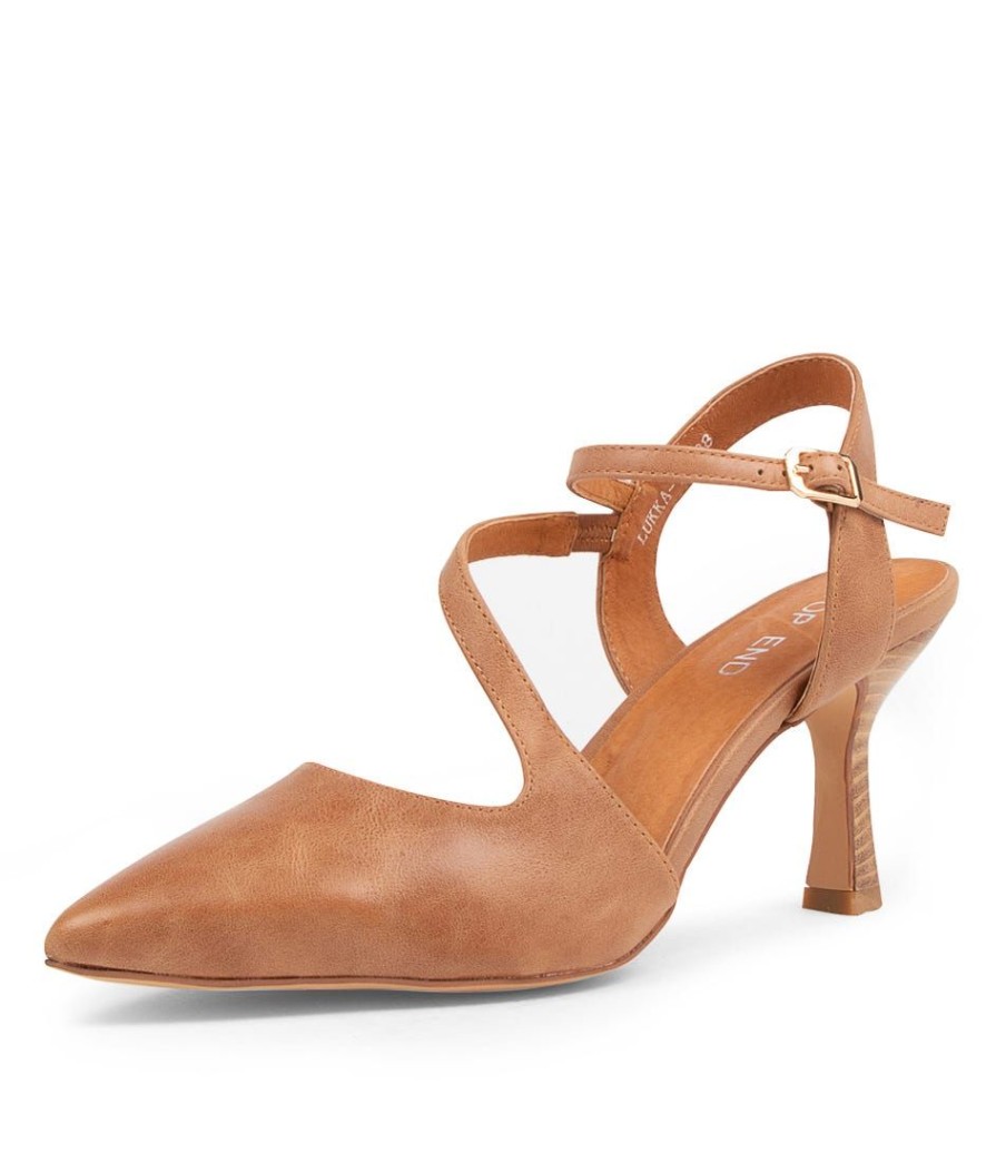 Shoes TOP END | Lukka Tan Leather Heels