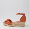 Shoes DJANGO & JULIETTE | Saffron Bright Orange Rope Leather Sandals