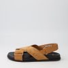 Shoes MOLLINI | Haylow Dark Tan Leather Suede Sandals Bs