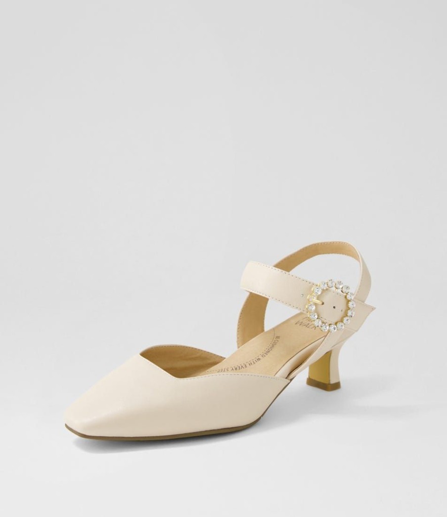 Shoes ZIERA | Orella Xw Cream Leather Heels