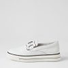 Shoes DJANGO & JULIETTE | Yinnit White Black Leather Sneakers