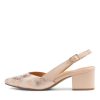 Shoes ZIERA | Veera Xw Rose Satin Pale Pink Leather Heels